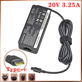 20 V 3,25 A 65 W USB Type-C vahelduvvoolu sülearvuti toiteadapteri laadija Lenovo Thinkpad X1 süsiniku jooga X270 X280 T580 P51 P52s E480 E470 S2 jaoks