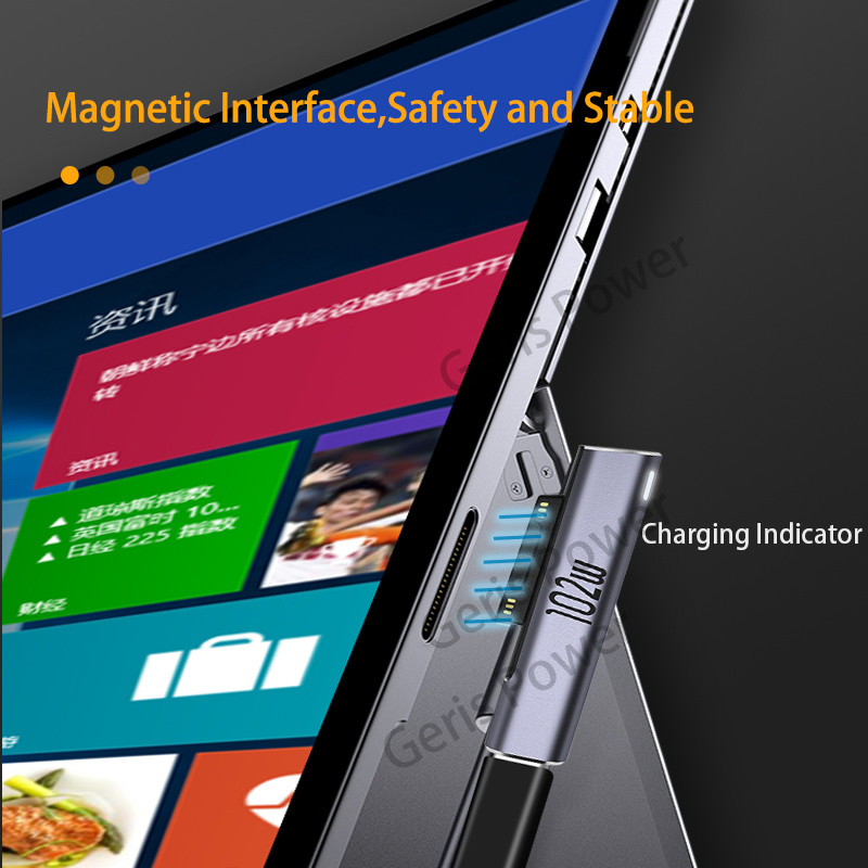 102W USB C Type-C PD rýchlonabíjací adaptér pre Microsoft Surface Pro 3 4 5 6 7 8 Go pre Microsoft Surface Book 1 2 3
