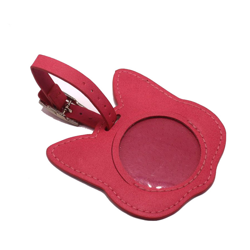 Zoukane kožni kovčeg Oznaka za prtljagu Oznaka mačke Torba Privjesak Ručna torbica Dodaci za putovanja Ime ID Adresa Oznake LT24