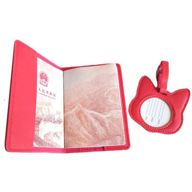 Zoukane kožni kovčeg Oznaka za prtljagu Oznaka mačke Torba Privjesak Ručna torbica Dodaci za putovanja Ime ID Adresa Oznake LT24