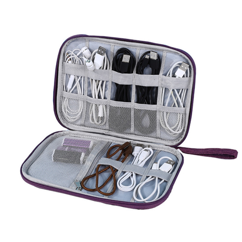 Višenamjenski putni pribor, digitalna torba, USB kabel za punjenje, torbica za pohranu slušalica, paket organizatora elektroničkih dodataka 2020.