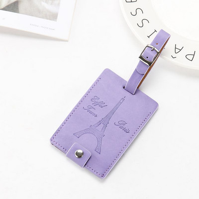 Loominguline Eiffeli torni kohver Nahast pagasilipik Silt Kott Ripats Käekott Reisitarvikud Nimi ID Aadressisildid