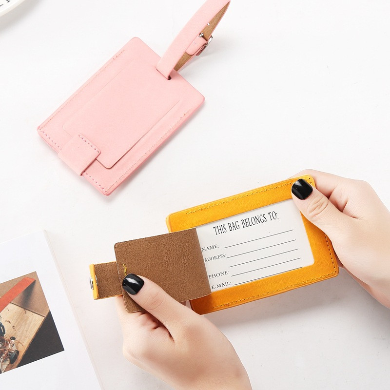 Loominguline Eiffeli torni kohver Nahast pagasilipik Silt Kott Ripats Käekott Reisitarvikud Nimi ID Aadressisildid