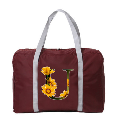 Putna torba Unisex sklopive ručne torbe Organizatori Prijenosna torba za prtljagu velikog kapaciteta Serije cvjetnih boja Print Dodaci za putovanja