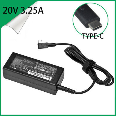 65W тип USB C адаптер AC зарядно за HP Elite X2 1012 G1 G2 TPN-CA06 TPN-CA10 TPN-LA12 захранване за лаптоп