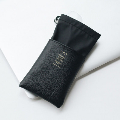 Kelioniniai Aksesuarai Akinių dėklas PU sutraukiamas akinių dėžutės maišeliai akiniams dideliems akiniams nuo saulės Vyrams moterims akinių laikymo maišelis