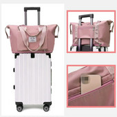 Sulankstomi kelioniniai krepšiai, nepralaidūs vandeniui, kelioniniai lagaminai, skirti moterims 2023 m. Didelės talpos daugiafunkcinė kelioninė rankinė.