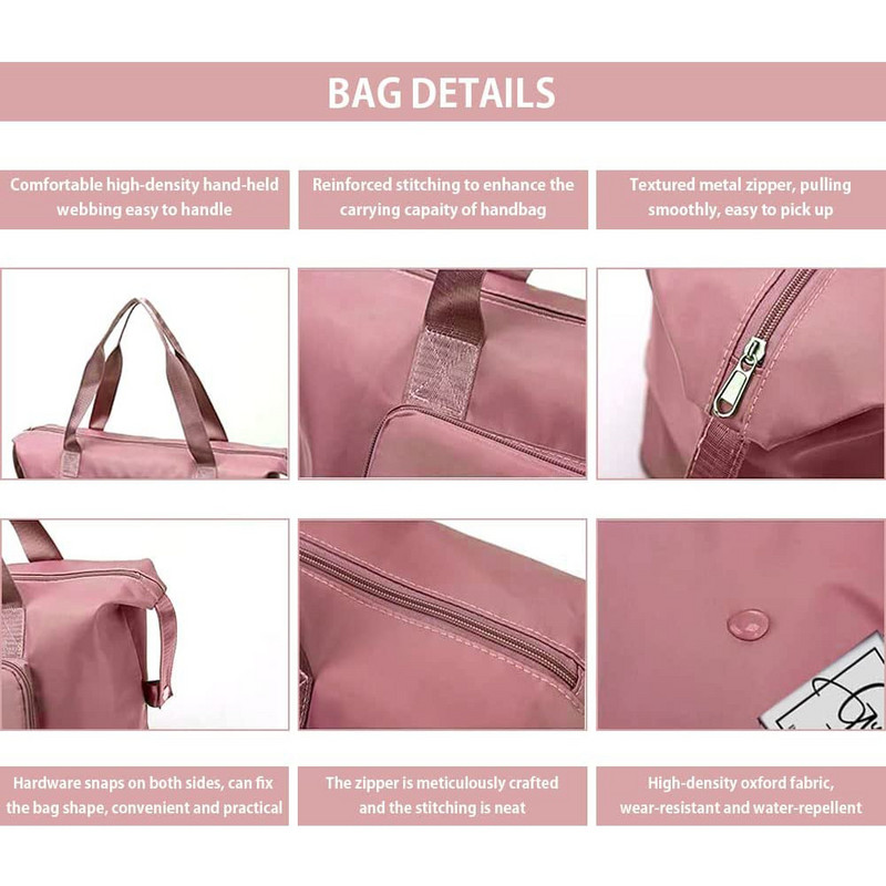 Sulankstomi kelioniniai krepšiai, nepralaidūs vandeniui, kelioniniai lagaminai, skirti moterims 2023 m. Didelės talpos daugiafunkcinė kelioninė rankinė.