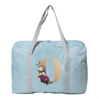 Kelioninis krepšys Unisex Didelės talpos Organizatorius Sulankstomas lagaminas Rankinės Drabužių laikymas Duffle Carry Bags Auksinis pradinis pavadinimas Serija