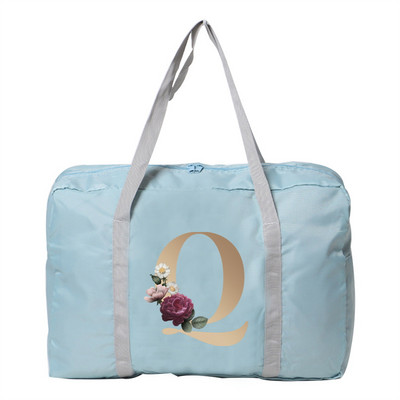 Kelioninis krepšys Unisex Didelės talpos Organizatorius Sulankstomas lagaminas Rankinės Drabužių laikymas Duffle Carry Bags Auksinis pradinis pavadinimas Serija