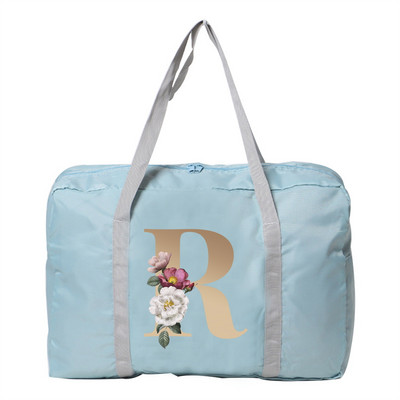 Kelioninis krepšys Unisex Didelės talpos Organizatorius Sulankstomas lagaminas Rankinės Drabužių laikymas Duffle Carry Bags Auksinis pradinis pavadinimas Serija