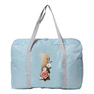 Kelioninis krepšys Unisex Didelės talpos Organizatorius Sulankstomas lagaminas Rankinės Drabužių laikymas Duffle Carry Bags Auksinis pradinis pavadinimas Serija