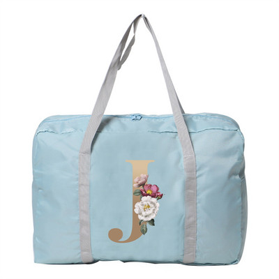 Kelioninis krepšys Unisex Didelės talpos Organizatorius Sulankstomas lagaminas Rankinės Drabužių laikymas Duffle Carry Bags Auksinis pradinis pavadinimas Serija