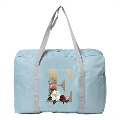 Kelioninis krepšys Unisex Didelės talpos Organizatorius Sulankstomas lagaminas Rankinės Drabužių laikymas Duffle Carry Bags Auksinis pradinis pavadinimas Serija