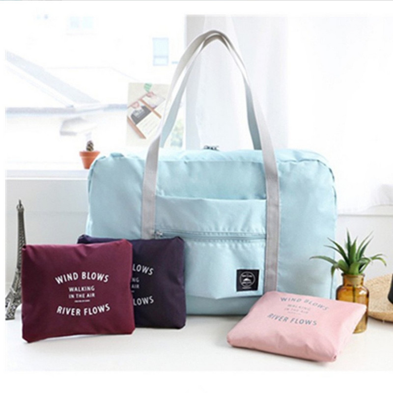 Kelioninis krepšys Unisex Didelės talpos Organizatorius Sulankstomas lagaminas Rankinės Drabužių laikymas Duffle Carry Bags Auksinis pradinis pavadinimas Serija