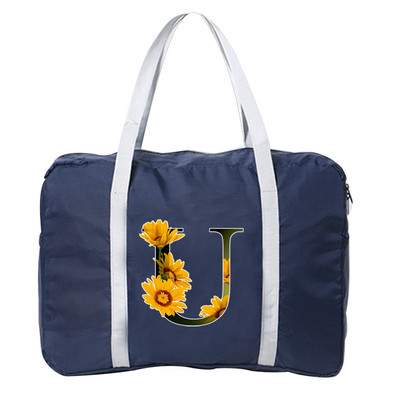 Kelioninis krepšys Unisex sulankstomas dviračių krepšių organizatoriai didelės talpos pakuotė Nešiojami gėlių spalvoti raštai spausdinti bagažo krepšiai Kelionės