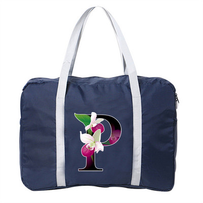 Kelioninis krepšys Unisex sulankstomas dviračių krepšių organizatoriai didelės talpos pakuotė Nešiojami gėlių spalvoti raštai spausdinti bagažo krepšiai Kelionės