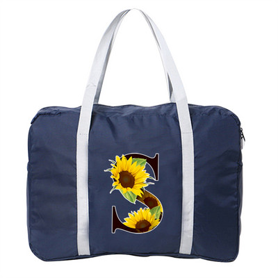 Kelioninis krepšys Unisex sulankstomas dviračių krepšių organizatoriai didelės talpos pakuotė Nešiojami gėlių spalvoti raštai spausdinti bagažo krepšiai Kelionės