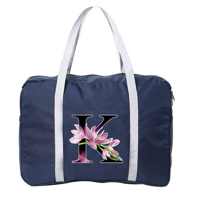 Kelioninis krepšys Unisex sulankstomas dviračių krepšių organizatoriai didelės talpos pakuotė Nešiojami gėlių spalvoti raštai spausdinti bagažo krepšiai Kelionės