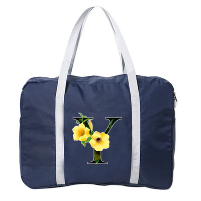 Kelioninis krepšys Unisex sulankstomas dviračių krepšių organizatoriai didelės talpos pakuotė Nešiojami gėlių spalvoti raštai spausdinti bagažo krepšiai Kelionės