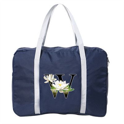 Kelioninis krepšys Unisex sulankstomas dviračių krepšių organizatoriai didelės talpos pakuotė Nešiojami gėlių spalvoti raštai spausdinti bagažo krepšiai Kelionės