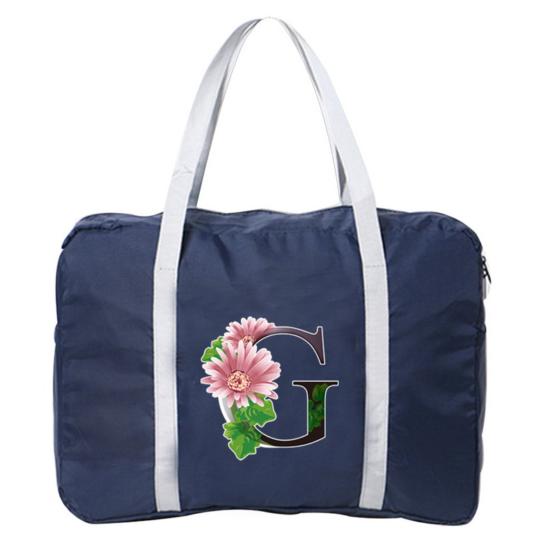 Kelioninis krepšys Unisex sulankstomas dviračių krepšių organizatoriai didelės talpos pakuotė Nešiojami gėlių spalvoti raštai spausdinti bagažo krepšiai Kelionės