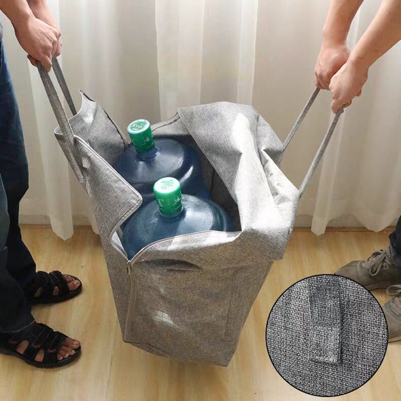 Nosiva torba za prtljagu Torbe za pohranu putne odjeće Ručna torba sa patentnim zatvaračem Otporna na prašinu Torba za selidbu od pamučne tkanine Veliki organizator Ručna torba