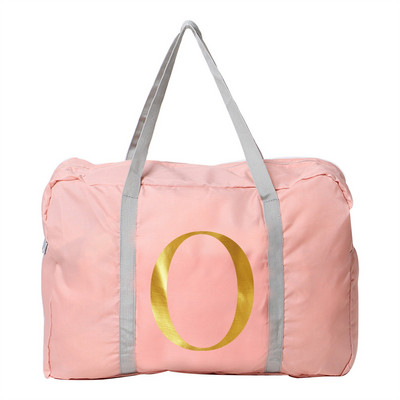 Moterų kelionių organizatoriaus krepšys Lauke sulankstomas bagažo krepšys Didelės talpos laikymo priedai Krepšys Laiškų spausdinimas Rankinė su užtrauktuku