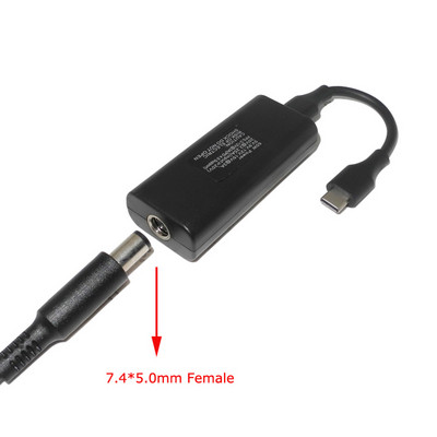 Slim Tip Adapter Converter Laptop Connector za Lenovo Hp Asus 7.4*5.0 7.9*5.5 4.0*1.7mm Ženski na USB tip C PD punjač Muški