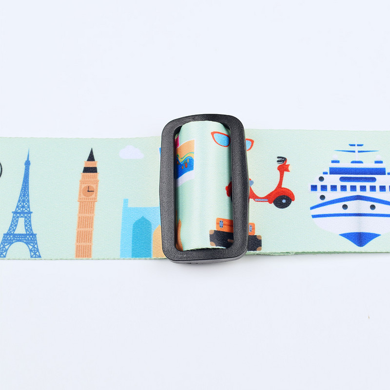 PP remen za prtljagu Kombinirani remen za prtljagu s 3 znamenke s TSA bravom Osnove putovanja Remeni za putnu prtljagu Remeni za kovčeg Podesivi