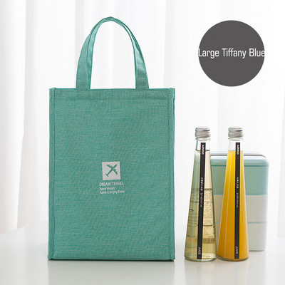 QIAQU hordozható ebédlőtáska új hőszigetelt ebédlődoboz hordtáska hűtőtáska Bento tasak Iskolai élelmiszertároló táskák Utazási kiegészítők