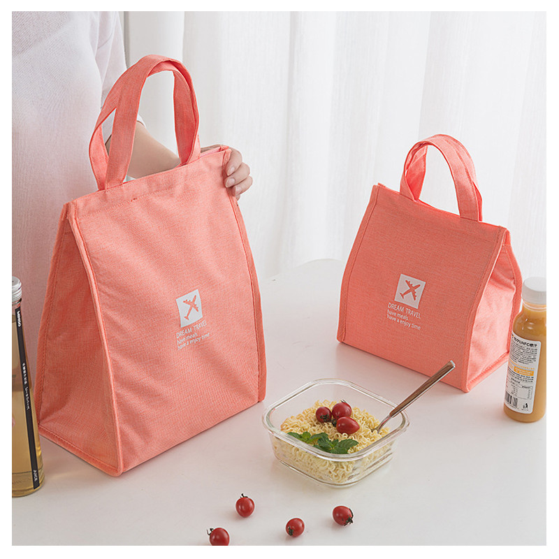 QIAQU hordozható ebédlőtáska új hőszigetelt ebédlődoboz hordtáska hűtőtáska Bento tasak Iskolai élelmiszertároló táskák Utazási kiegészítők