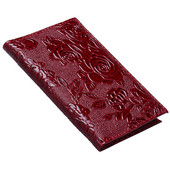 Trimatis bijūnų gėlių paso laikiklis PU paso dangtelis Natūralios odos paso krepšio bilietų laikiklio kelionių priedai