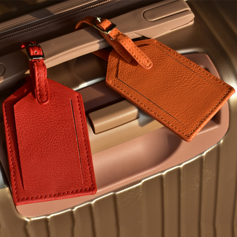 PU kožna oznaka za prtljagu Putni kovčeg Ime Adresa ID Naljepnica za prtljagu Držač adrese Prijenosne oznake za ukrcaj Dodaci za putovanja