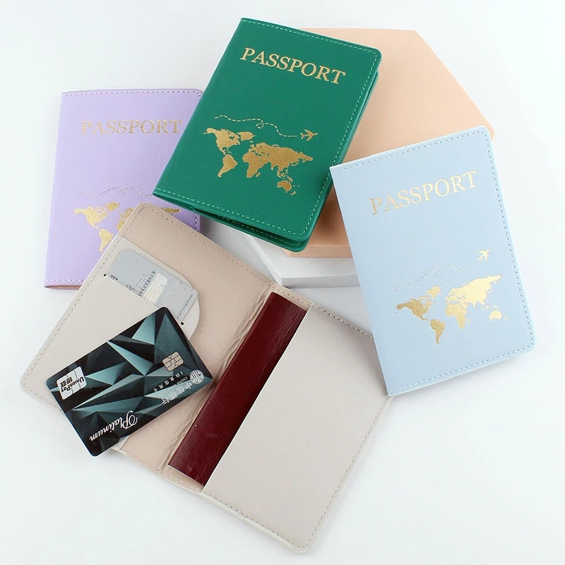 Vruće žigosanje Karta svijeta Omotnica za putovnicu Oznaka za prtljagu Par Vjenčanje Set omotnica za putovnicu Set omotnica za putovnicu Držač putnog pisma