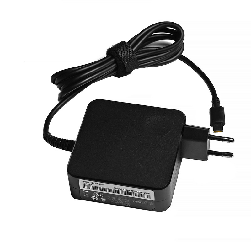 20 V 3,25 A 65 W USB Type-C kintamosios srovės nešiojamojo kompiuterio maitinimo adapterio įkroviklis, skirtas Lenovo Thinkpad X1 Carbon Yoga X270 X280 T580 P51 P52s E480 E470 S2