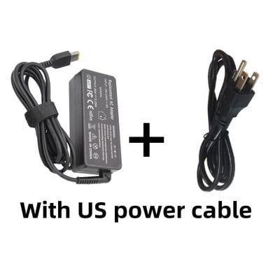 20V 3,25A 65W USB AC φορτιστής φορητού υπολογιστή Προσαρμογέας ρεύματος για Lenovo Thinkpad X301S X230S G500 G405 X1 Carbon E431 E531 T440s E550 Yoga
