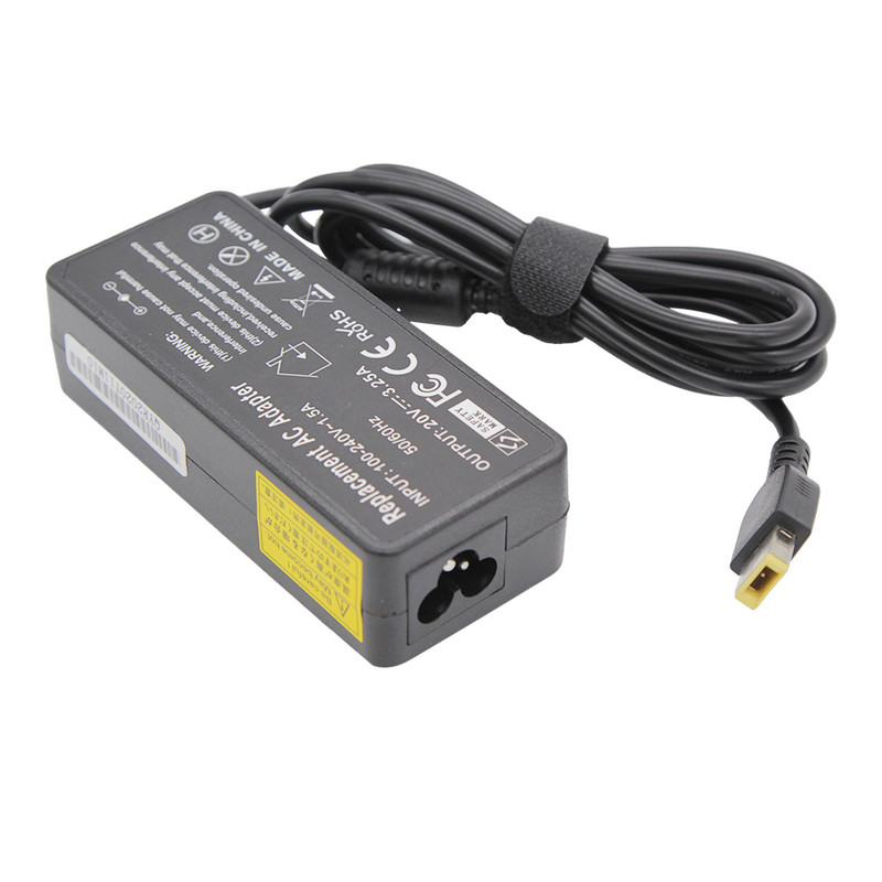 20V 3,25A 65W USB AC φορτιστής φορητού υπολογιστή Προσαρμογέας ρεύματος για Lenovo Thinkpad X301S X230S G500 G405 X1 Carbon E431 E531 T440s E550 Yoga