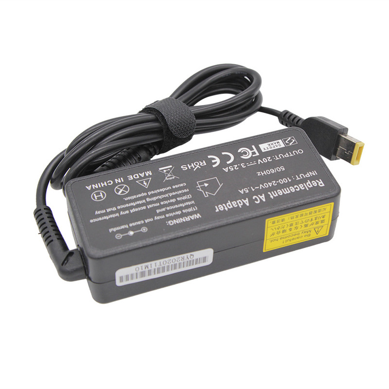 20V 3,25A 65W USB AC φορτιστής φορητού υπολογιστή Προσαρμογέας ρεύματος για Lenovo Thinkpad X301S X230S G500 G405 X1 Carbon E431 E531 T440s E550 Yoga