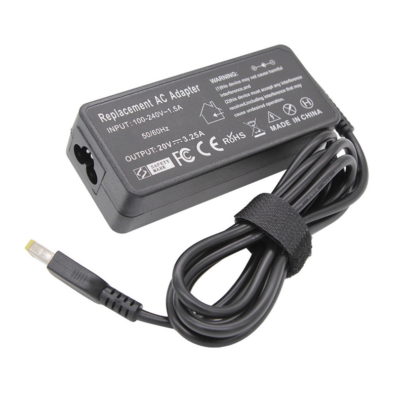 20V 3,25A 65W USB AC φορτιστής φορητού υπολογιστή Προσαρμογέας ρεύματος για Lenovo Thinkpad X301S X230S G500 G405 X1 Carbon E431 E531 T440s E550 Yoga
