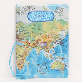 Τρισδιάστατο κάλυμμα διαβατηρίου ταξιδιού για κορίτσι Φοιτητικό κινουμένων σχεδίων Θήκη επαγγελματικού εισιτηρίου Κάτοχος κάρτας Γυναίκες Οργανισμός παγκόσμιο ταξίδι