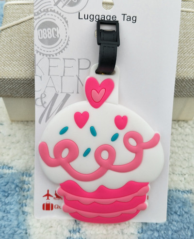 IVYYE Cardcaptor Sakura Cake Anime Dodaci za putovanja Oznaka za prtljagu Kofer ID adresa Prijenosni držač oznaka Oznake za prtljagu Novo