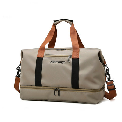 Vīriešu un sieviešu ceļojumu soma ar apavu nodalījumu Sporta rokassoma sporta zālei liela ietilpība nedēļas nogales plecu soma