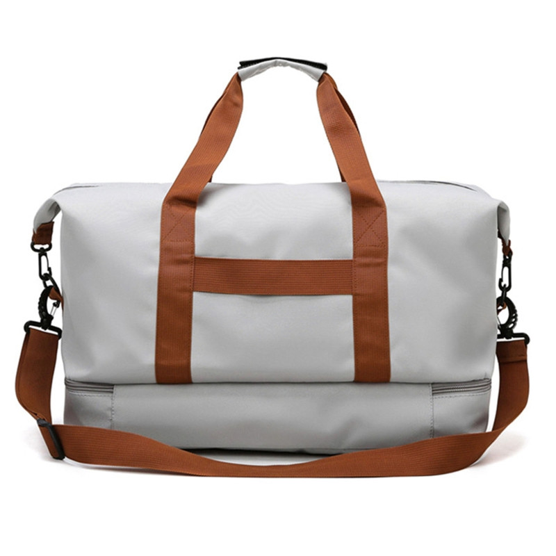 Vīriešu un sieviešu ceļojumu soma ar apavu nodalījumu Sporta rokassoma sporta zālei liela ietilpība nedēļas nogales plecu soma