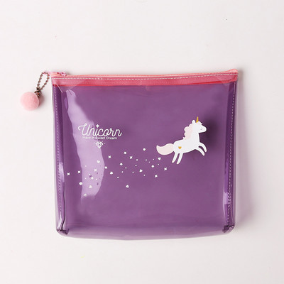 Skaidrus kosmetikos krepšys, nešiojamas mažas, šviežias animacinis skalbimo krepšys mielas permatomas kelioninis laikymo kosmetikos krepšys Kelioniniai aksesuarai