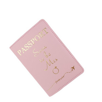 Κάλυμμα διαβατηρίου για ζευγάρι ερωτευμένων Hot stamping Απλό αεροπλάνο Γυναίκες Άντρες Ταξίδι Καλύμματα διαβατηρίου γάμου Κάτοχος Μόδα Δώρο γάμου