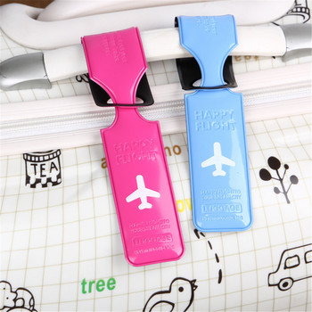 PVC кожен етикет за багаж Творчески багаж силикагел куфар ID адрес притежател бордови етикети преносим етикет аксесоари за пътуване