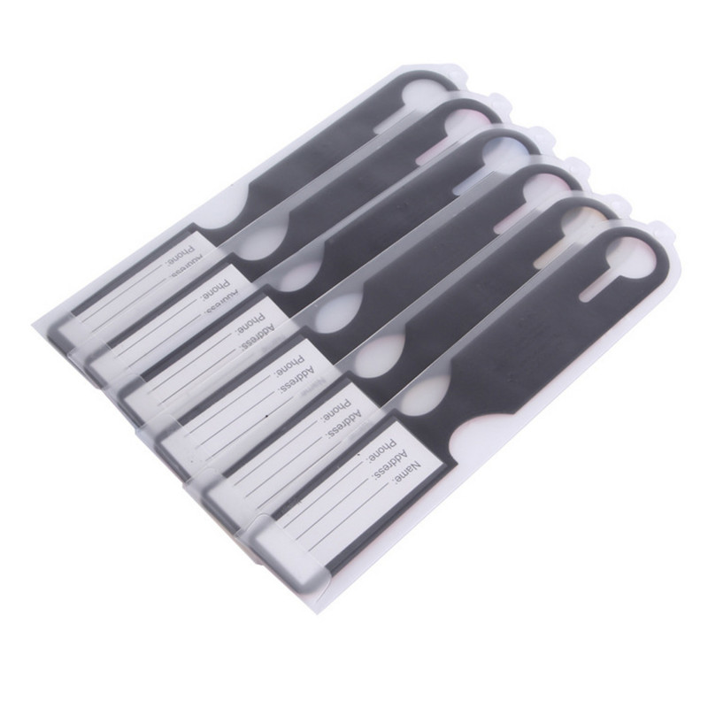 PVC odinė bagažo etiketė Creative Baggage silikagelis lagaminas ID Adresas laikiklis įlaipinimo etiketės Nešiojami etikečių kelionių priedai