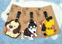 IVYYE Pekino šunys Anime kelionių aksesuarai Bagažo etiketė Lagamino ID Adresas Nešiojami etikečių laikikliai Bagažo etiketės Nauja