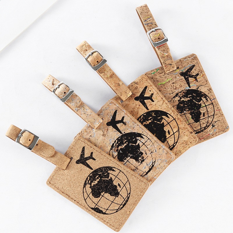 New Earth Kofer od PU kože u boji drveta Oznake za prtljagu Naljepnica Torba Privjesak Ručna torbica Dodaci za putovanja Ime ID Adresa Oznake